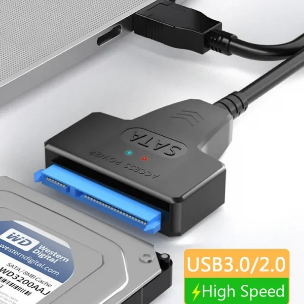 كابل SATA إلى USB 3.0: نقل سريع 🚀 لأقراص SSD!