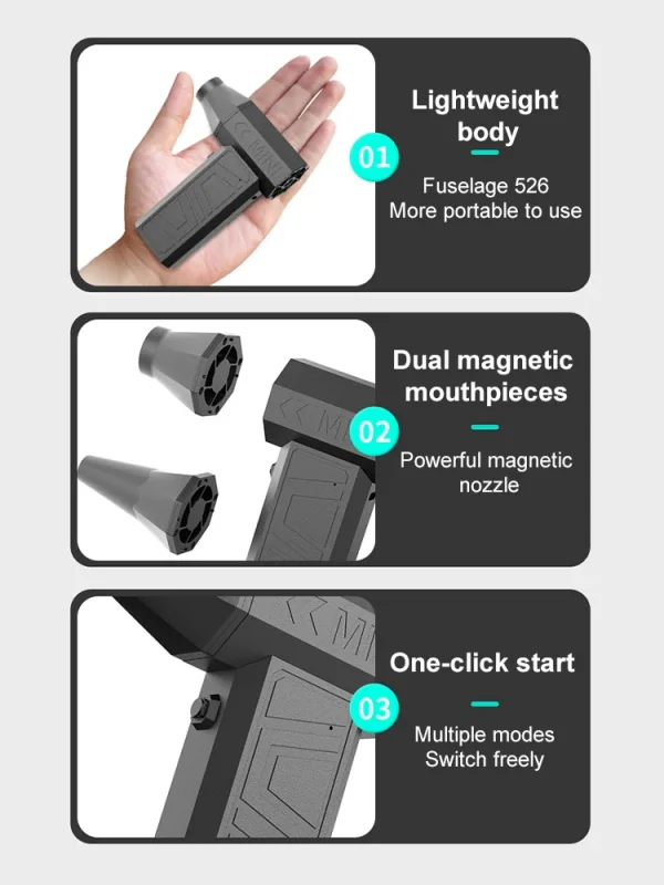 مروحة توربو 200,000 RPM: قوة لا مثيل لها! 🚀
